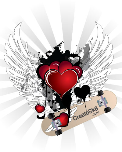 URL : http://createsk8.com/2008/free-vector-hearts-for-valentines-day/
