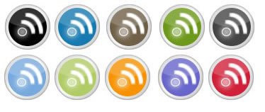 rss display icons circle