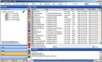 undelete-plus-screen-main