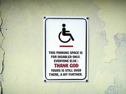 Parking for disabled