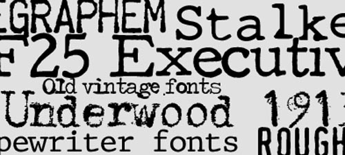 10 Awesome typewriter fonts for web designers