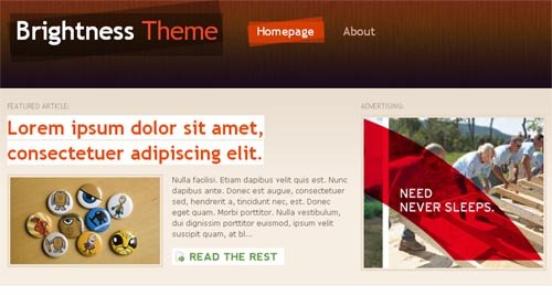 Brightness Wordpress Theme