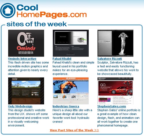 cool home pages