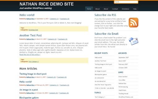 Simple And Elegant Free WordPress Themes Fremium ElegantBlue-wordpress-Theme
