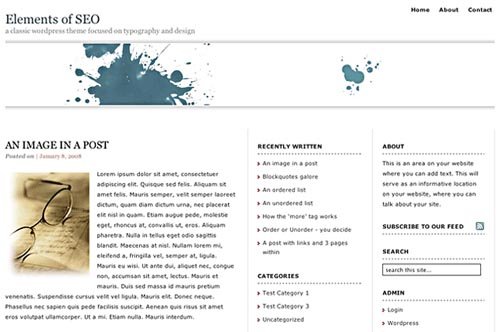 Simple And Elegant Free WordPress Themes Fremium Elements of SEO – WordPress Theme