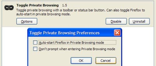 Toggle Private Browsing