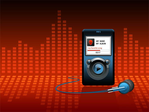 MP3 Player Illustration