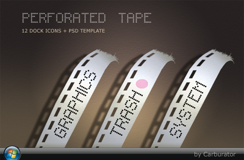 PerforatedTape Dock Icons
