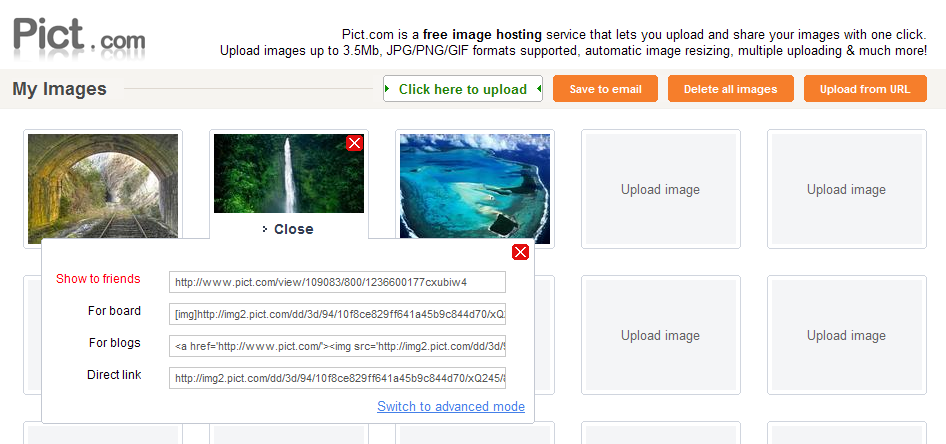 free image hosting websites. Pict is a free image hosting service that lets you upload and share your 