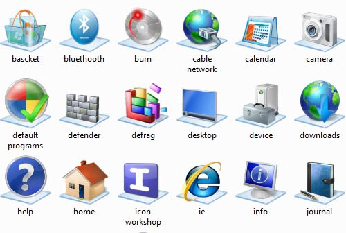 Windows 7 base icons