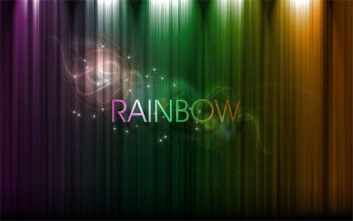 apple wallpaper rainbow. Rainbow