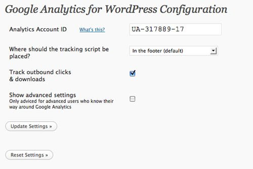 Google Analytics for WordPress