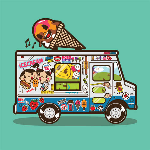 ice cream van clipart - photo #13
