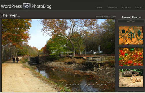 Photoblog Dark Portfolio Wordpress Theme