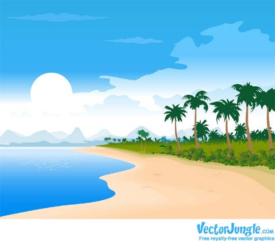 cartoon beach clipart free - photo #43