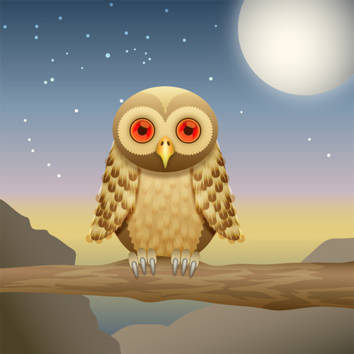 How-to-Create-a-Curious-Owl-in-Illustrator-CS4