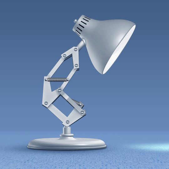 pixar lamp logo. a Pixar style lamp.