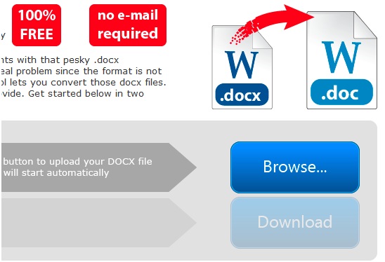 convert word to image file online. Investintech DOCX to DOC is another online tool that helps convert files 