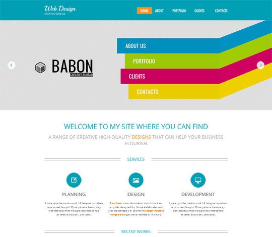 Website Templates  Html With Css For Business