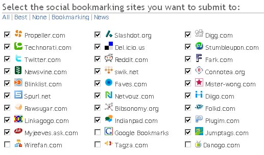 social bookmarking sites