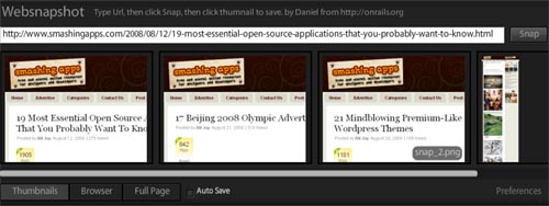 websnapshot
