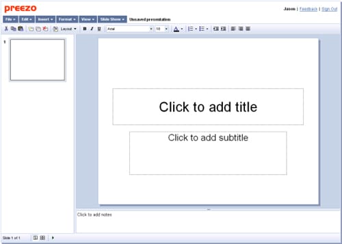 Now Create Professional Quality Presentations On The Web With Preezo 17