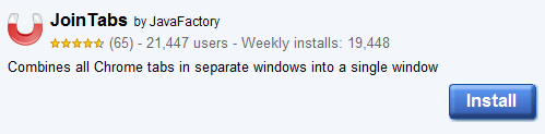 Open Chrome Windows Into A Singular Chrome Window With JoinTabs 10