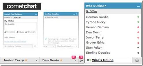 CometChat : In-Page Facebook Style Footer PHP Chat For Your Site 6