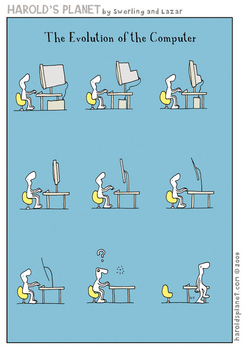 The Evolution Of The Computer (Cartoon) 1