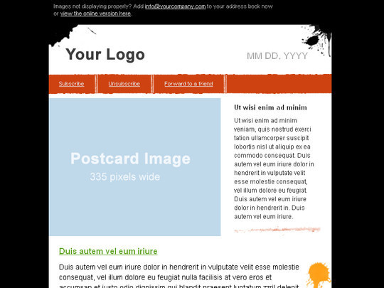 50 Useful And Free HTML Newsletter Templates 45