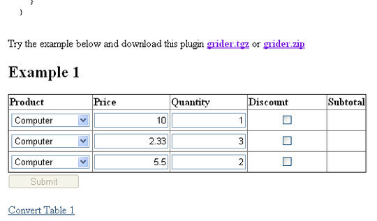 Extensive Collection Of Useful jQuery Plugins For Working With Tables 24