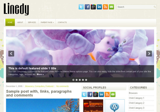 Best Of 2011: A Beautiful Collection Of 50 Free WordPress Themes 40