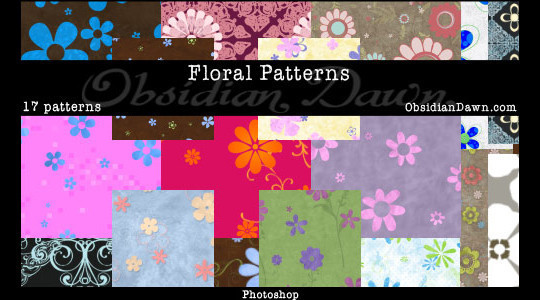 17 Beautiful Free Floral Pattern Sets 13
