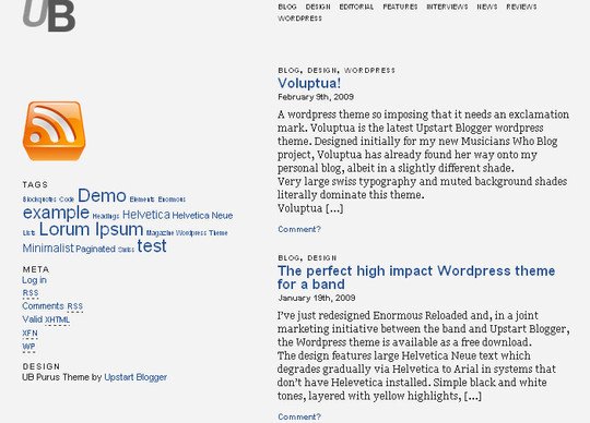 Less Is More: 40 Free, Minimal And Clean Wordpress Themes 19 Less Is More: 40 Free, Minimal And Clean Wordpress Themes 19