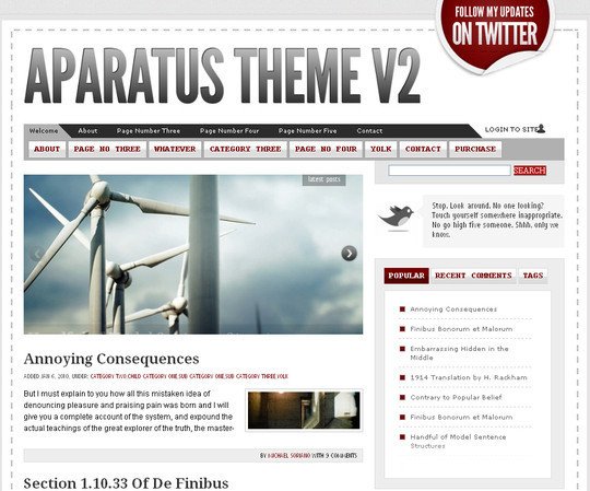 Less Is More: 40 Free, Minimal And Clean Wordpress Themes 21 Less Is More: 40 Free, Minimal And Clean Wordpress Themes 21