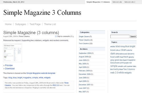 Less Is More: 40 Free, Minimal And Clean Wordpress Themes 30 Less Is More: 40 Free, Minimal And Clean Wordpress Themes 30