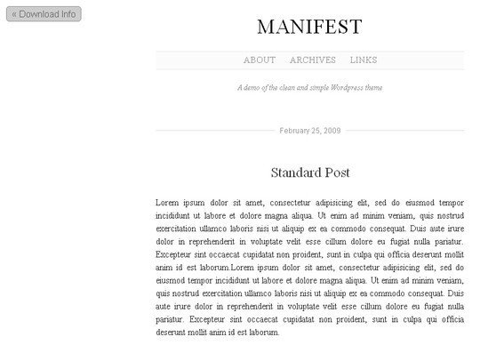 Less Is More: 40 Free, Minimal And Clean Wordpress Themes 34 Less Is More: 40 Free, Minimal And Clean Wordpress Themes 34