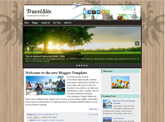 Blogger template free for 20+ Best