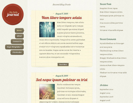 40 Free High Quality Responsive WordPress Themes For Your Blogs 17