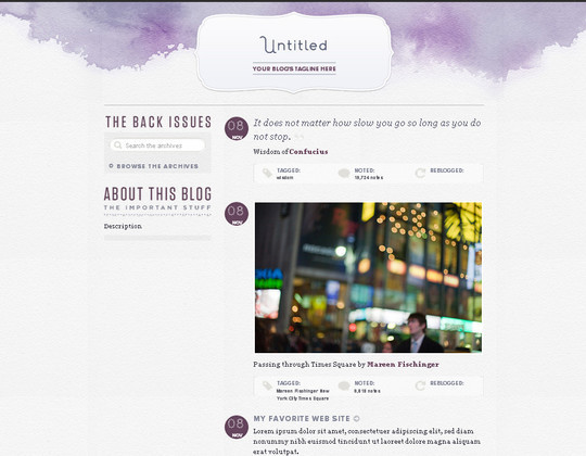 50 Elegant Free Tumblr Themes And Widgets For Blogging Experience 3