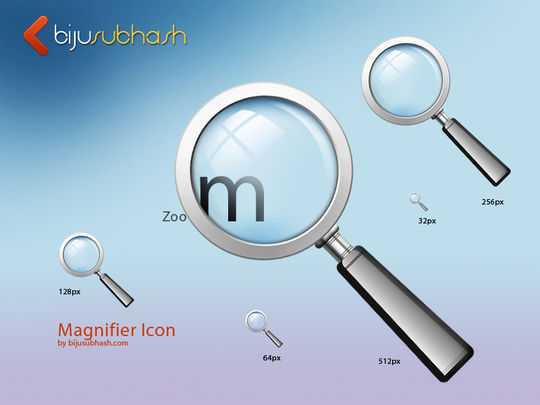 11 Free Magnifying Glass Search Icons (PSD) Set
