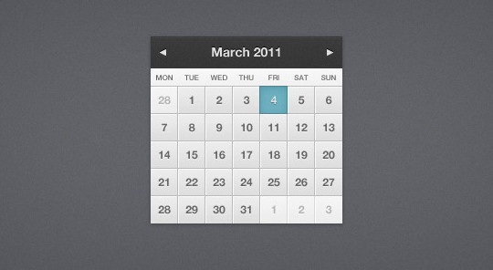 40 Useful And Free Calendar Designs In PSD Format 12