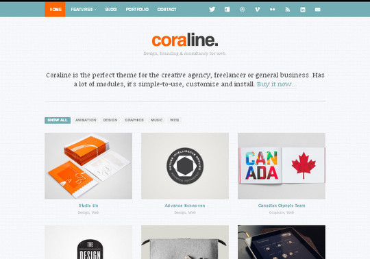 Collection of Free And Premium WordPress Themes With Grid Layouts 38