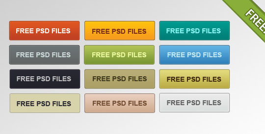 45 Free And Useful Web Buttons In PSD Format 37