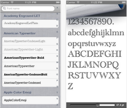 12 Free Font Apps For iPhone And iPad 10