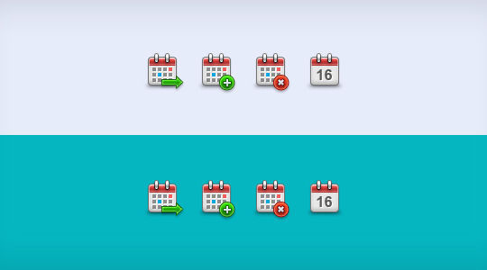 45 Stunning Calendar Icon Sets For Free Download 20