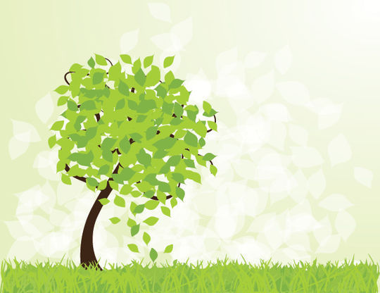 20 Beautiful Vector Trees And Leaves For Designers 3