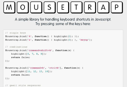 10 JavaScript Libraries To Handle Keyboard Events 2