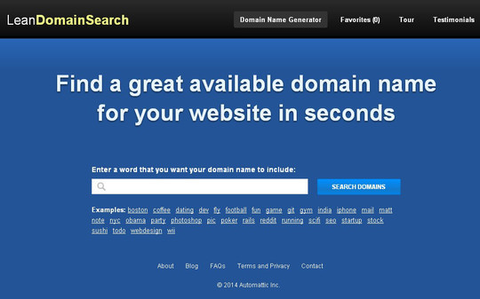 15 Tools For Selecting An Ideal Domain Name 2