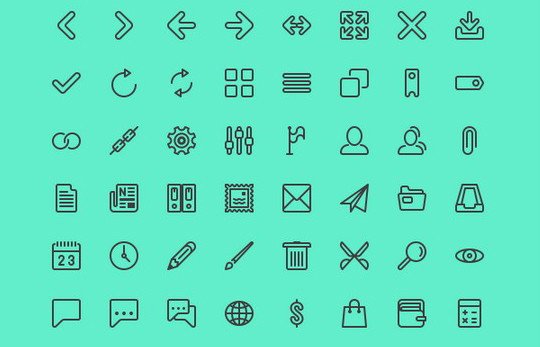 Collection Of Free High-Quality Line Icon Sets 9 Collection Of Free High-Quality Line Icon Sets 9